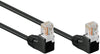 Cavo di rete Patch Angolato 90° CCA Cat. 5e Nero UTP 1 m