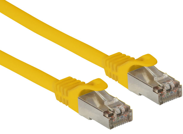 Cavo di rete Patch in CCA Schermato Cat. 6 Giallo F/UTP 1 m Bulk