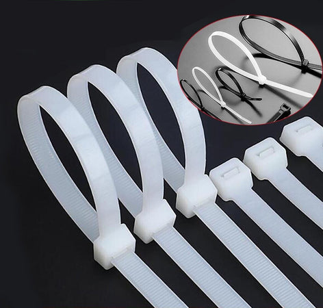 Fascette Fermacavi Autobloccanti 370x3,6mm in Nylon 100pz Bianco