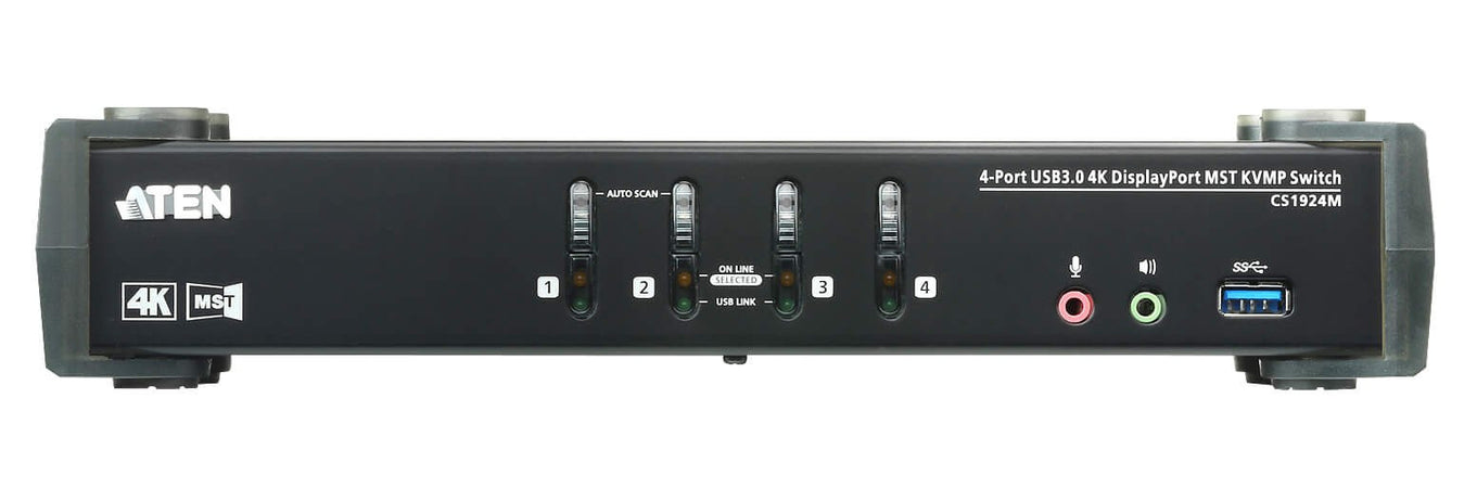 Switch KVMP 4K DisplayPort a 4 porte MST USB3.0, CS1924M