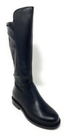 Vueva stivali donna in pelle e tessuto elasticizzato nero WB-503H08