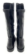 Vueva stivali donna in pelle e tessuto elasticizzato nero WB-503H08