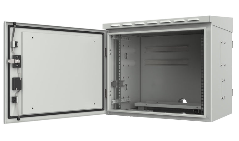 Armadio Rack 19'' Fissaggio a Palo P 425 mm IP66 Midi