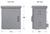 Armadio Rack 19'' Fissaggio a Palo P 425 mm IP66 Maxi