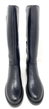 Vueva stivali donna in pelle e tessuto elasticizzato nero WB-503H08