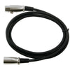Cavo prolunga XLR Cannon 6 mt. col. Nero