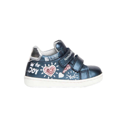 NEROGIARDINI Scarpe bimba in pelle blu I122011F     214