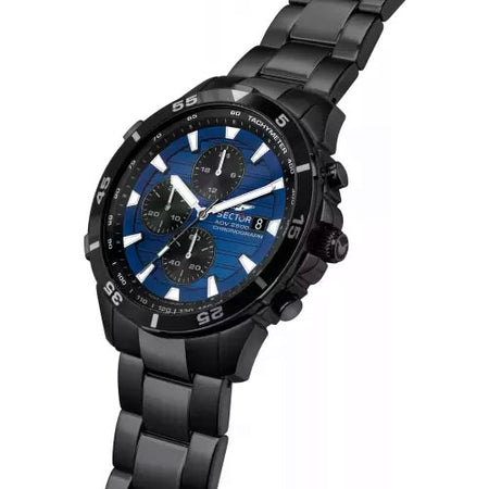 Orologio SECTOR uomo ADV 2500 cronografo acciaio nero / blu