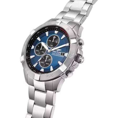 Orologio SECTOR uomo Adv 2500 cronografo acciaio / blu