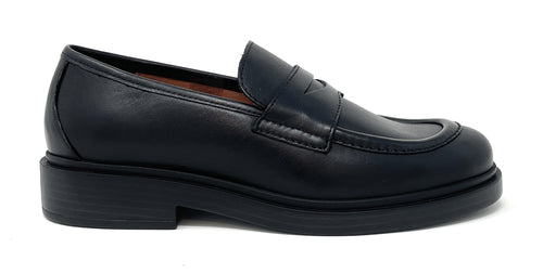 Vueva mocassini donna in pelle nero WS-503R03