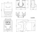 Kit 24 Frutti Cat.6 UTP 180° Keystone con Pinza Crimpatrice