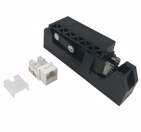 Kit 24 Frutti Cat.6A UTP 90&deg Keystone con Pinza Crimpatrice