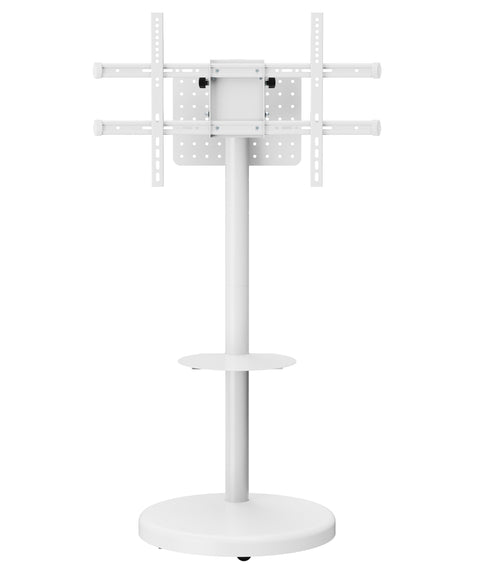 Supporto a Pavimento con Mensola Trolley TV LCD/LED/Plasma 37-86'' Bianco