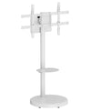 Supporto a Pavimento con Mensola Trolley TV LCD/LED/Plasma 37-86'' Bianco