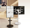 Supporto a Pavimento con Mensola Trolley TV LCD/LED/Plasma 37-86'' Bianco