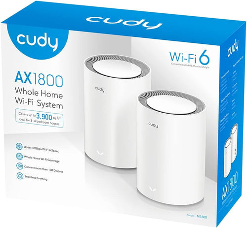 Sistema Wi-Fi 6 Mesh AX1800 Dual Band per Tutta la Casa, M1800 2pz