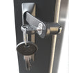 Maniglia Girevole per Porta Armadi Rack Nera