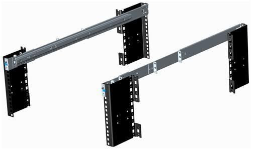 Coppia guide telescopiche 500 mm per chassis a rack