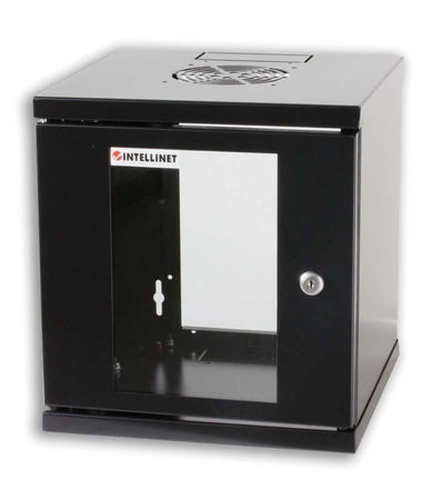 Armadio Rack 10'' a muro 6 unit&agrave Nero