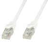 Cavo di Rete Patch in Rame Cat.6 Bianco UTP 0,5m