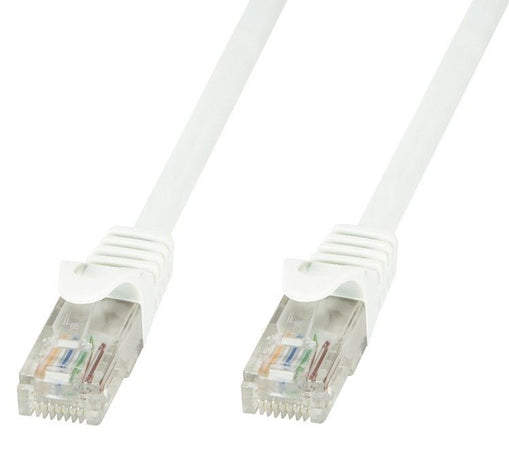 Cavo di Rete Patch in Rame Cat.6 Bianco UTP 0,5m