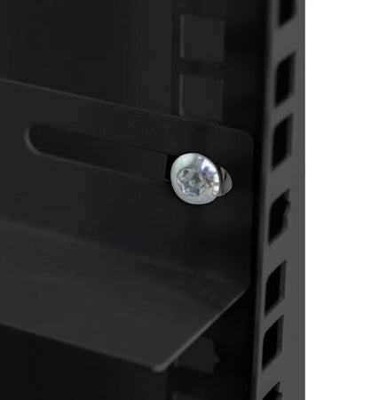Coppia staffe a L Laterale per Rack 19'' a Muro Prof. 600mm Nero
