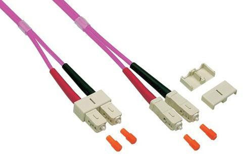 Cavo Fibra Ottica Multimodale OM4 SC/SC 50/125 1 m