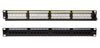 Pannello Patch 24 Posti 1HE Cat.6 UTP Nero
