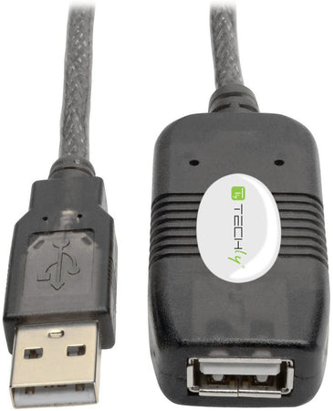 Cavo Prolunga Attivo Extender USB Hi Speed Estensore di Segnale 10m Nero