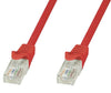 Cavo di rete Patch in CCA Cat.6 Rosso UTP 0,5m