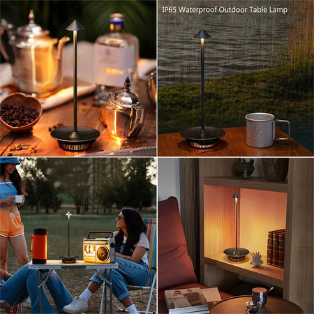 Lampada LED Multicolore da Tavolo Dimmerabile Batteria Ricaricabile Alimentazione USB-C&trade