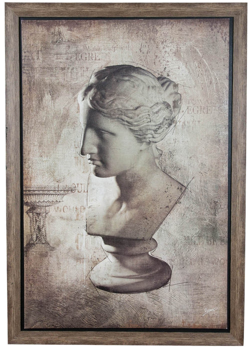 Biscottini Biscottini Quadro in Legno Dipinto Anticato Cornice Moderno Effetto Sbalzo