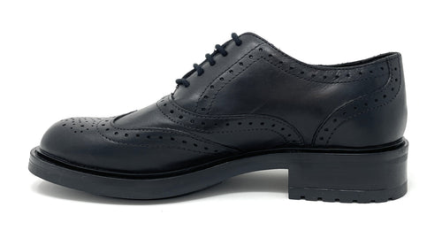 Vueva francesina donna in pelle black WB66R02