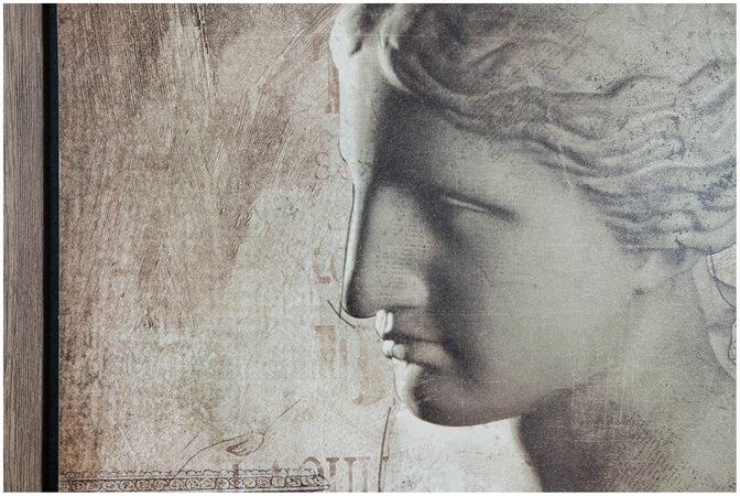 Biscottini Biscottini Quadro in Legno Dipinto Anticato Cornice Moderno Effetto Sbalzo