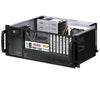 Chassis Industriale Rack 19''/Desktop 4U Ultra Compatto Nero