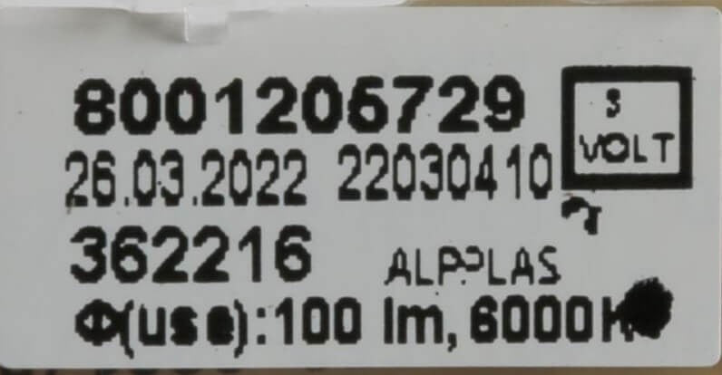 Kit Lampada LED frigorifero Bosch Siemens 10024284