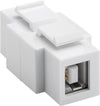 Adattatore Keystone USB2.0 A/B Installabile in Entrambi i Lati