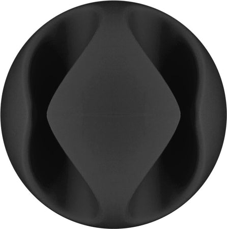 Set 6 Fermacavo da Scrivania a due posti Nero