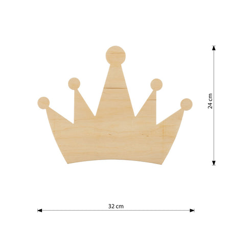 Applique Safari A Forma Di Corona 1 Luce E14 In Compensato