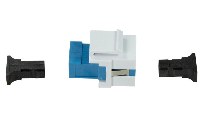 Giunto Fibra SC Simplex per Installazione Keystone Blu e Bianco