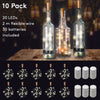 10 Strip da 20 LED Bianco Caldo per Bottiglie