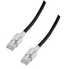 Cavo di Rete Patch in Rame SFTP Cat. 6A Nero con Led Tracciamento 3 metri