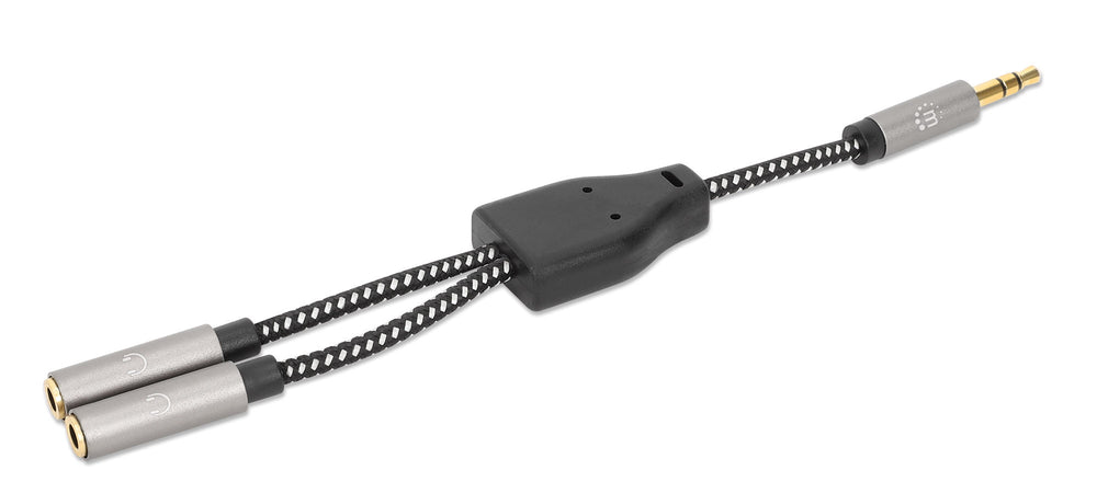 Cavo Adattatore Sdoppiatore Audio per Cuffie Stereo AUX 15 cm