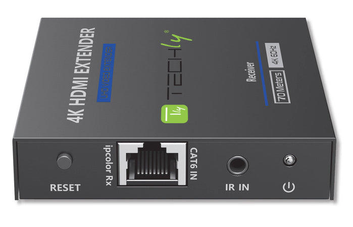 Extender HDMI 4K@60Hz 18Gbps HDR10 su cavo Cat.6/6A/7 fino 70 metri zero latenza
