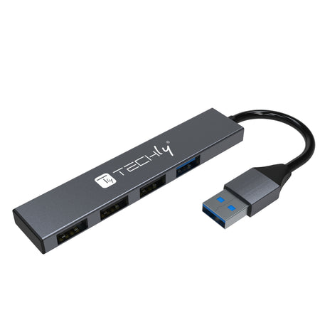 Hub USB-A 3.2 a 4 porte USB-A Slim in Metallo