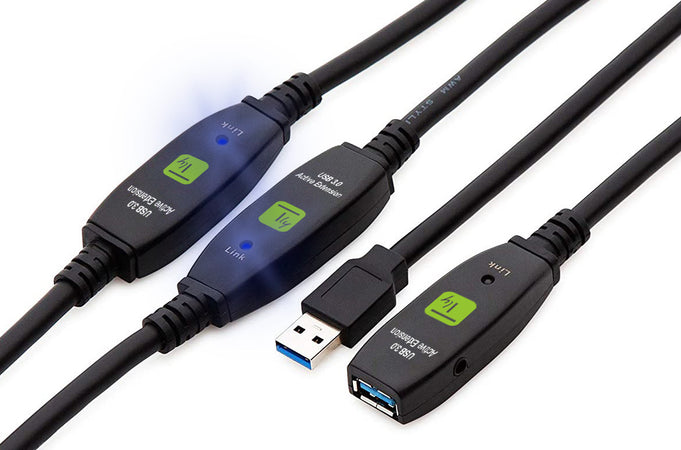 Cavo USB 3.0 Attivo Prolunga USB-A con 3 Amplificatori di Segnale 20m