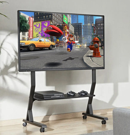 Supporto a Pavimento con Mensola per TV LCD/LED/Plasma 45-90''