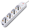 Presa Multipla a 4 Posti Italiana Bipasso/Schuko Spina 16A