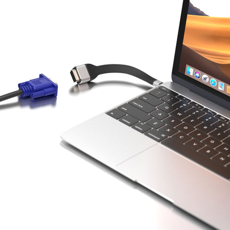 Cavo Corto Piatto USB-C&trade Maschio a VGA Femmina FPC 11,95 cm