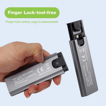 Box Esterno USB-C&trade USB3.2 Gen2 NVMe/SATA M.2 SSD